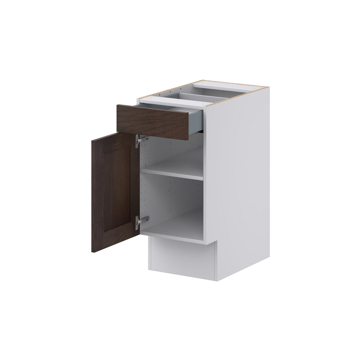 Hugo&Borg Montclaire 15-in W x 34.5-in H x 24-in D Wood 1-Drawer Base Fully Assembled Cabinet (Recessed Panel Shaker Style)