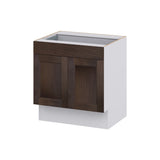 Hugo&Borg 30-in W x 32.5-in H x 24-in D Wood 1-Drawer Base Fully Assembled Cabinet (Recessed Panel Shaker Style)