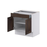 Hugo&Borg 30-in W x 32.5-in H x 24-in D Wood 1-Drawer Base Fully Assembled Cabinet (Recessed Panel Shaker Style)