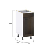 Hugo&Borg Montclaire 15-in W x 34.5-in H x 24-in D Wood 1-Drawer Base Fully Assembled Cabinet (Recessed Panel Shaker Style)