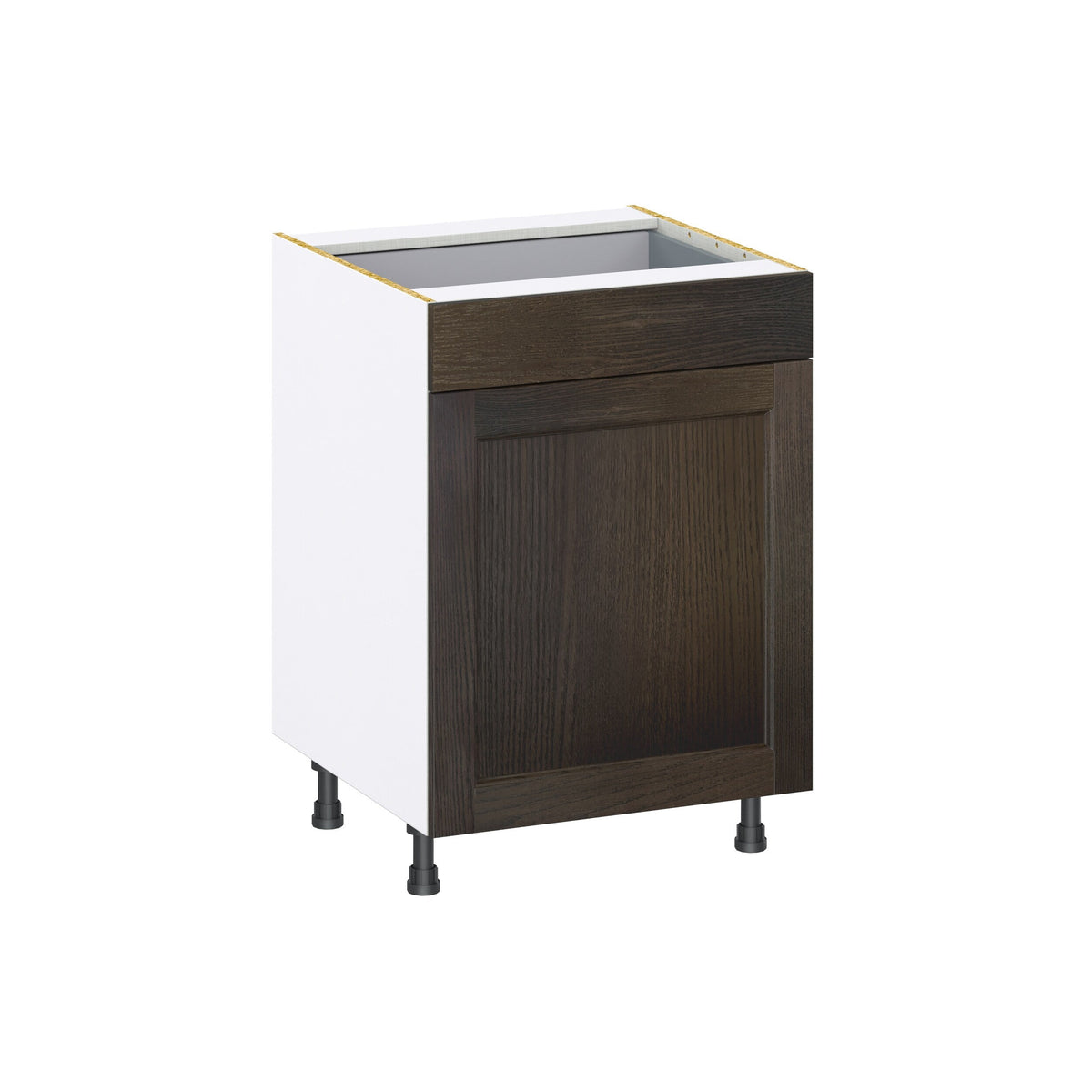 Hugo&Borg Montclaire 24-in W x 34.5-in H x 24-in D Wood 1-Drawer Base Fully Assembled Cabinet (Recessed Panel Shaker Style)