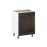Hugo&Borg Montclaire 24-in W x 34.5-in H x 24-in D Wood 1-Drawer Base Fully Assembled Cabinet (Recessed Panel Shaker Style)