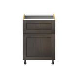 Hugo&Borg Montclaire 24-in W x 34.5-in H x 25-in D Wood 1-Drawer Base Fully Assembled Cabinet (Recessed Panel Shaker Style)