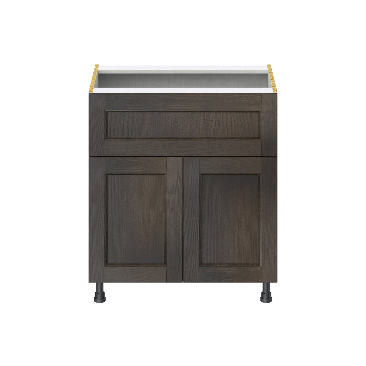 Hugo&Borg Montclaire 30-in W x 34.5-in H x 25-in D Wood 1-Drawer Base Fully Assembled Cabinet (Recessed Panel Shaker Style)