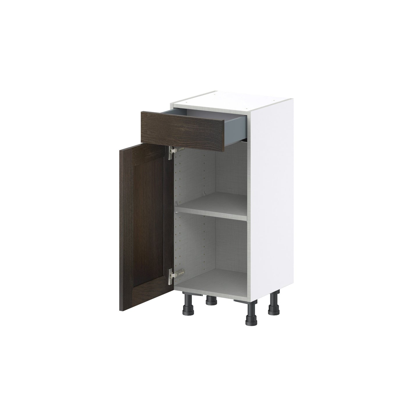 Hugo&Borg Montclaire 15-in W x 34.5-in H x 14-in D Wood Base Fully Assembled Cabinet (Recessed Panel Shaker Door Style)