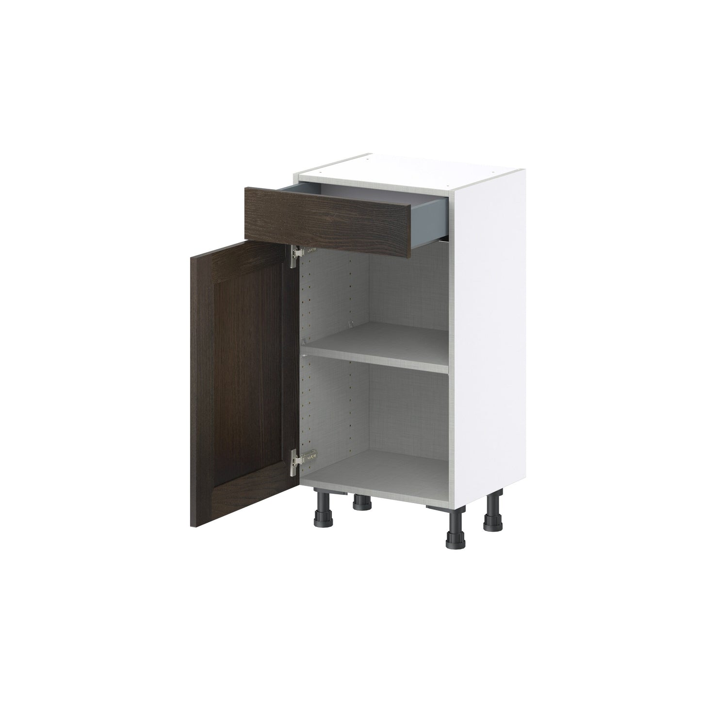 Hugo&Borg Montclaire 18-in W x 34.5-in H x 14-in D Wood 1-Drawer Base Fully Assembled Cabinet (Recessed Panel Shaker Style)