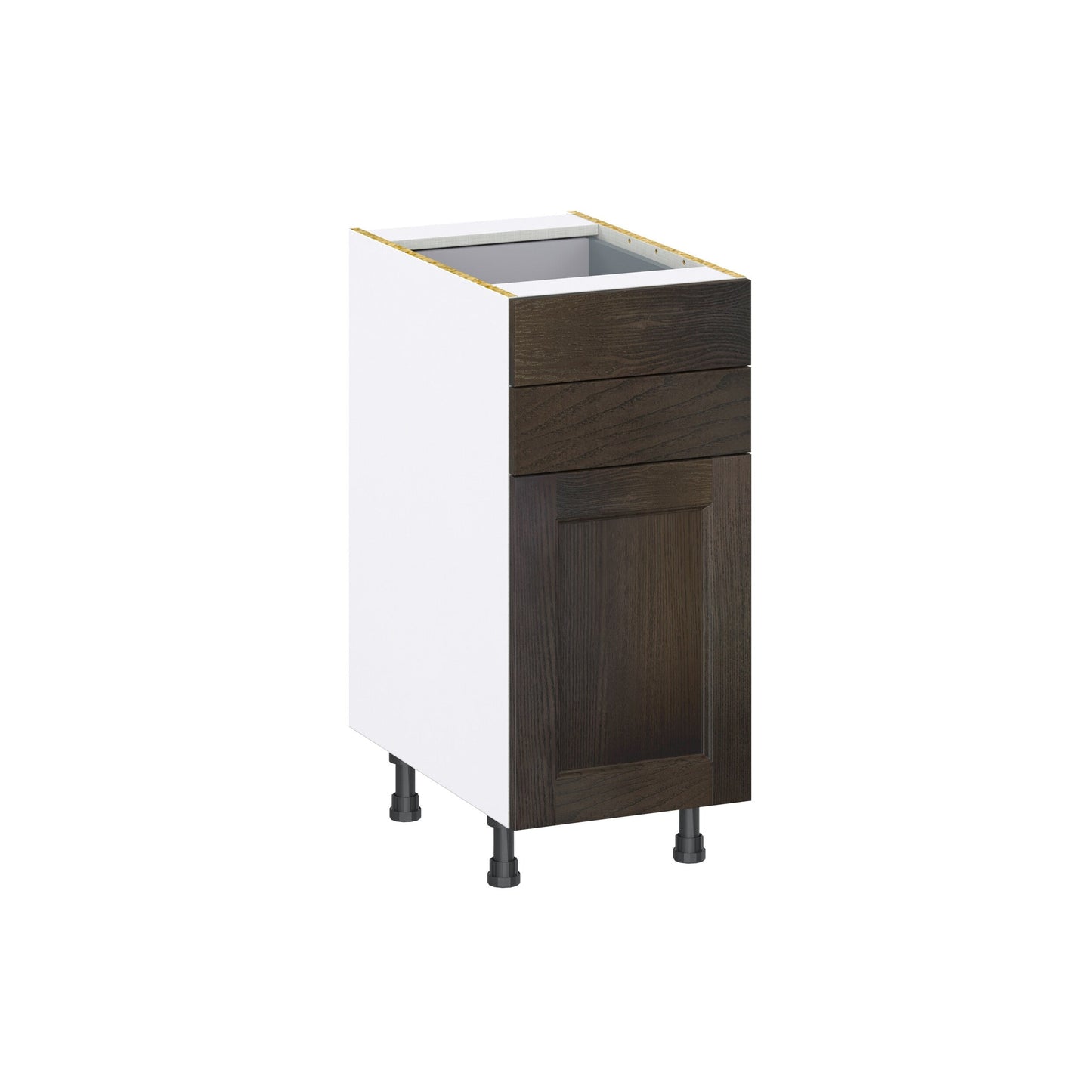 Hugo&Borg Montclaire 15-in W x 34.5-in H x 24-in D Wood 2-Drawers Base Fully Assembled Cabinet (Recessed Panel Shaker Style)