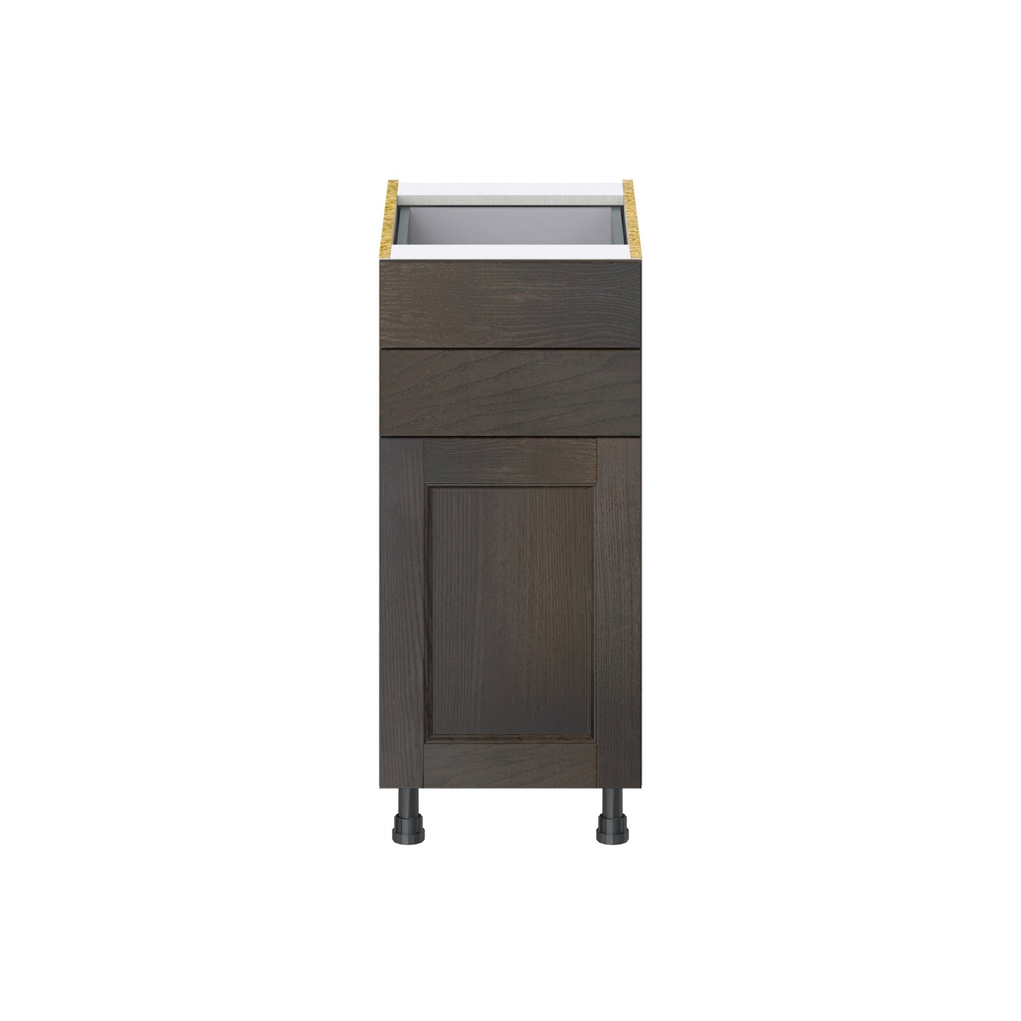 Hugo&Borg Montclaire 15-in W x 34.5-in H x 24-in D Wood 2-Drawers Base Fully Assembled Cabinet (Recessed Panel Shaker Style)