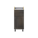 Hugo&Borg Montclaire 15-in W x 34.5-in H x 24-in D Wood 2-Drawers Base Fully Assembled Cabinet (Recessed Panel Shaker Style)
