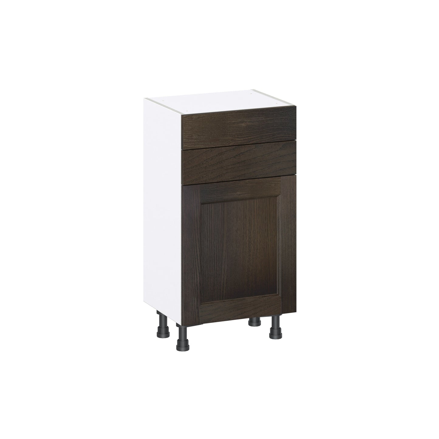 Hugo&Borg Montclaire 18-in W x 34.5-in H x 14-in D Wood 2-Drawers Base Fully Assembled Cabinet (Recessed Panel Shaker Style)