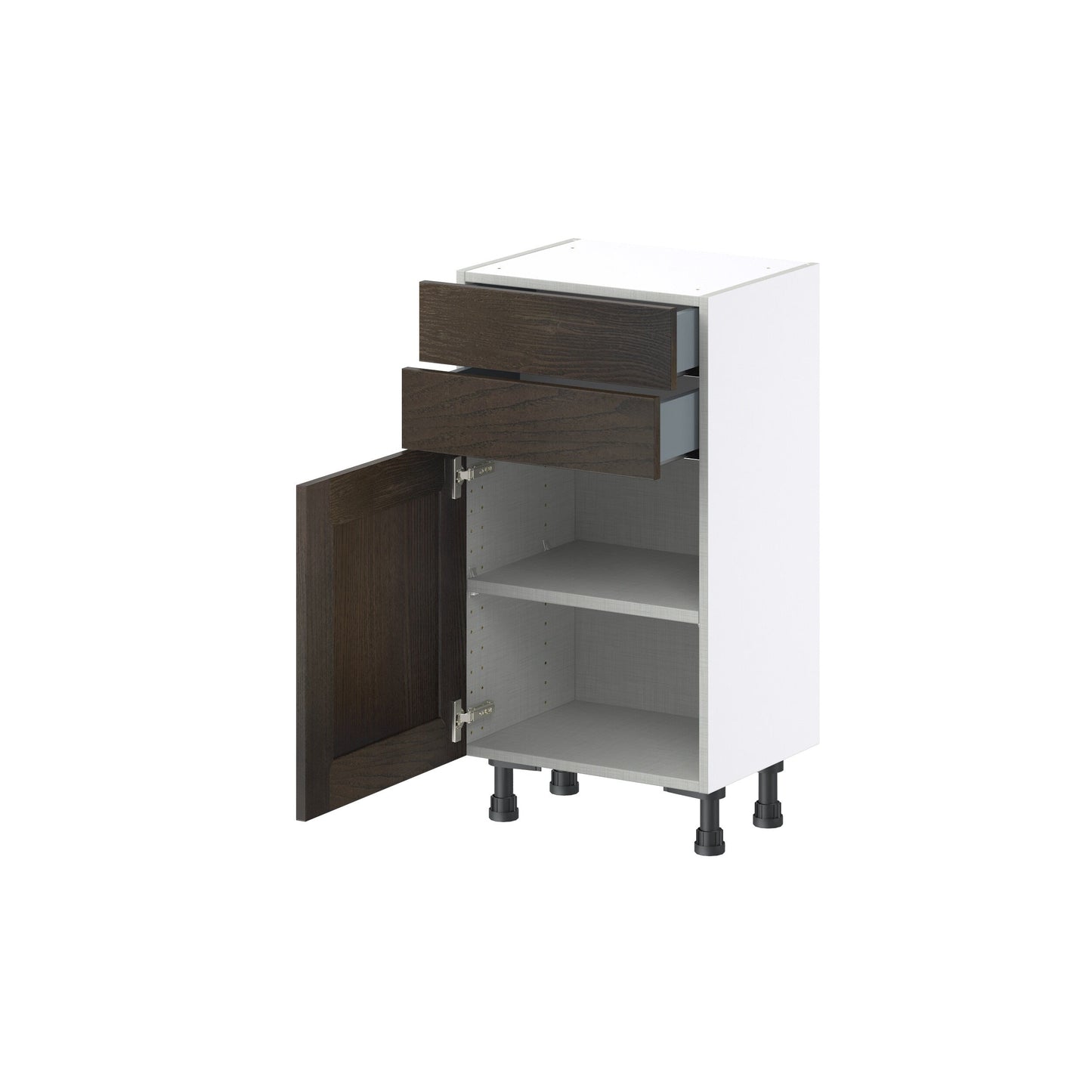 Hugo&Borg Montclaire 18-in W x 34.5-in H x 14-in D Wood 2-Drawers Base Fully Assembled Cabinet (Recessed Panel Shaker Style)