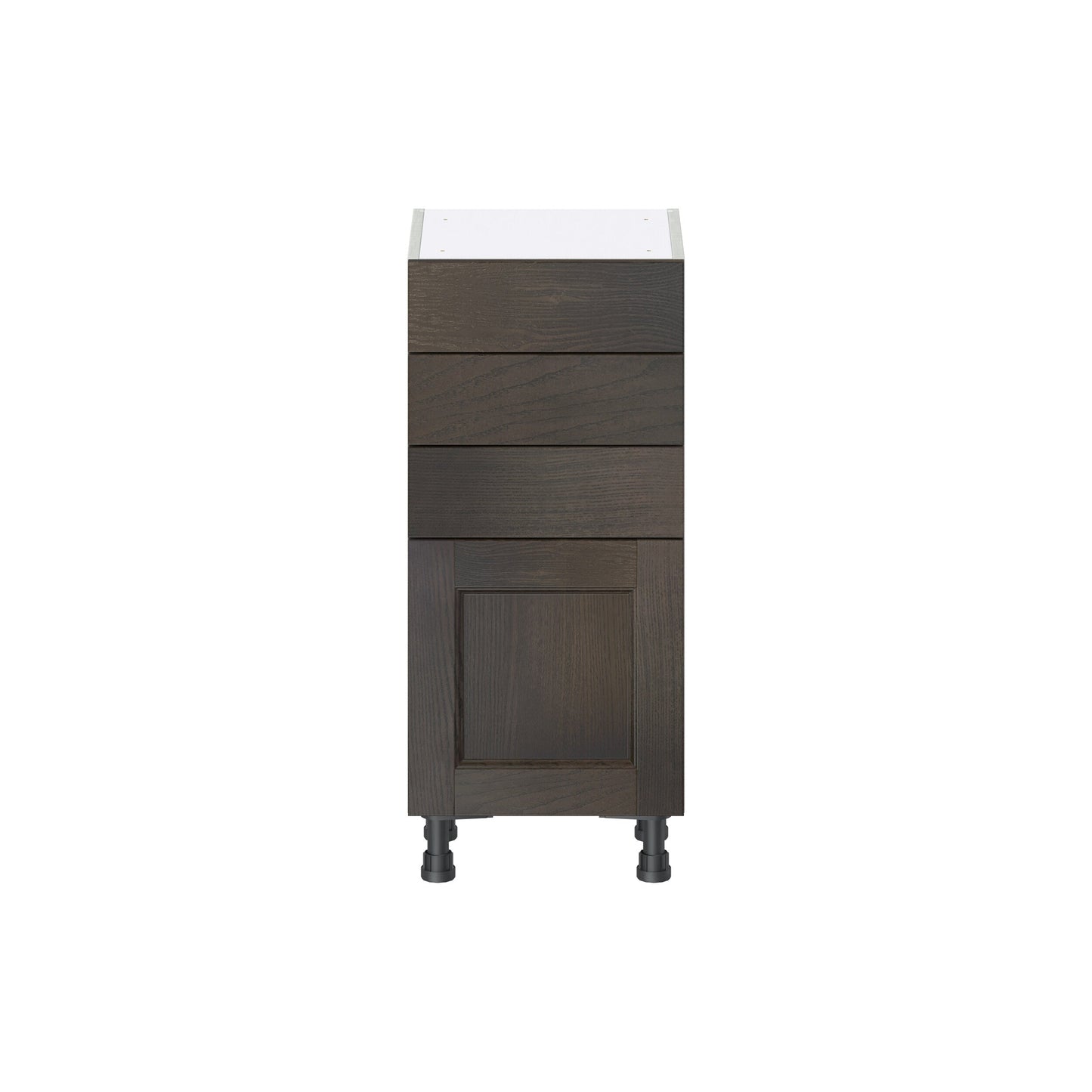 Hugo&Borg Montclaire 15-in W x 34.5-in H x 14-in D Wood 3-Drawers Base Fully Assembled Cabinet (Recessed Panel Shaker Style)