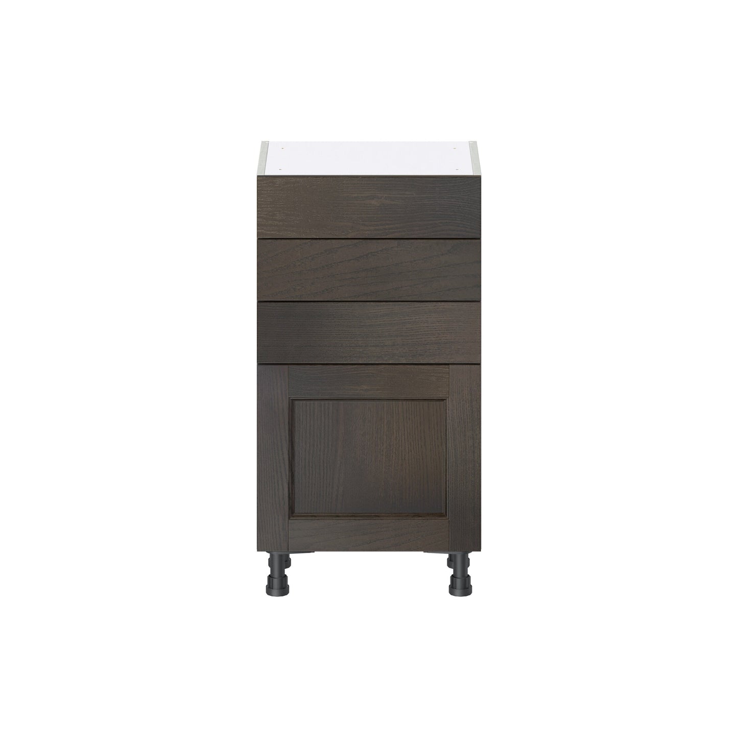 Hugo&Borg Montclaire 18-in W x 34.5-in H x 14-in D Wood 3-Drawers Base Fully Assembled Cabinet (Recessed Panel Shaker Style)