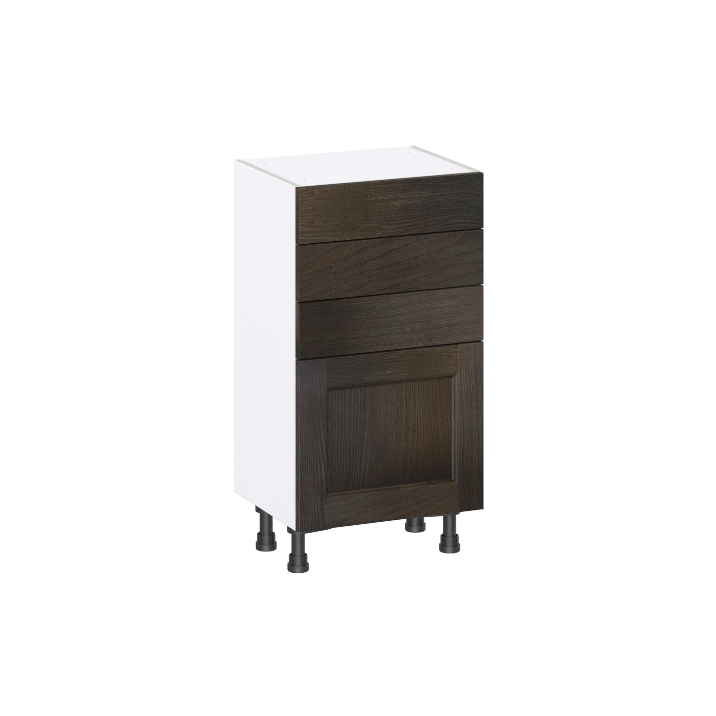 Hugo&Borg Montclaire 18-in W x 34.5-in H x 14-in D Wood 3-Drawers Base Fully Assembled Cabinet (Recessed Panel Shaker Style)