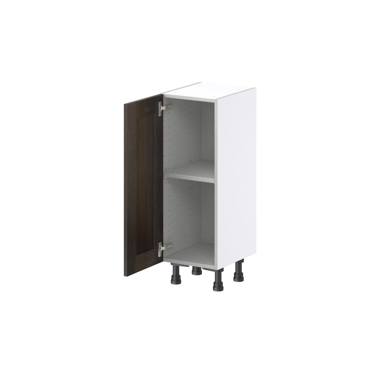 Hugo&Borg Montclaire 12-in W x 34.5-in H x 14-in D Wood Base Fully Assembled Cabinet (Recessed Panel Shaker Door Style)