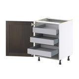 Hugo&Borg Montclaire 24-in W x 34.5-in H x 24-in D Wood 3-Drawers Base Fully Assembled Cabinet (Recessed Panel Shaker Style)