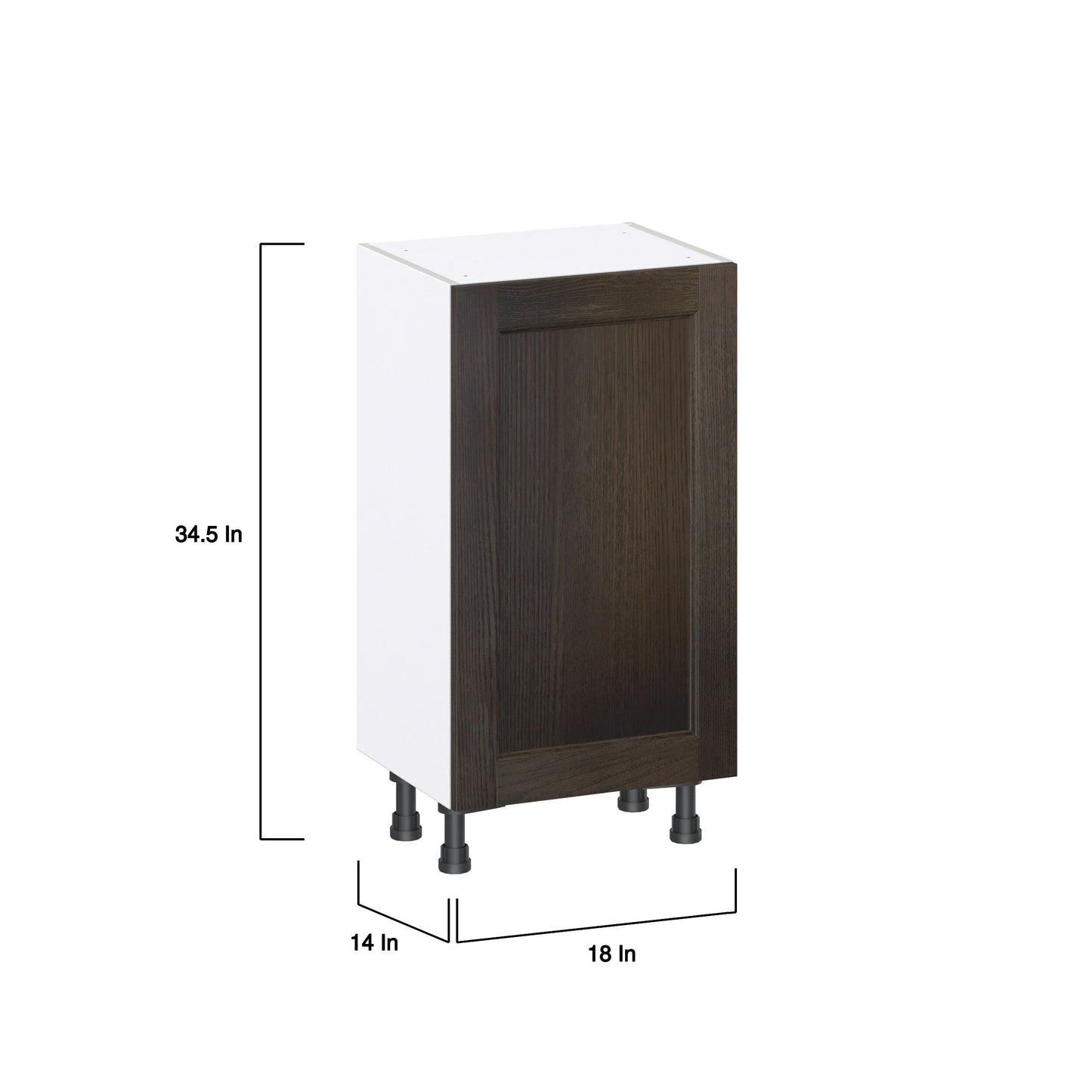 Hugo&Borg Montclaire 18-in W x 34.5-in H x 14-in D Wood 3-Drawers Base Fully Assembled Cabinet (Recessed Panel Shaker Style)