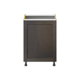 Hugo&Borg Montclaire 24-in W x 34.5-in H x 24-in D Wood Sink Base Fully Assembled Cabinet (Recessed Panel Shaker Style)