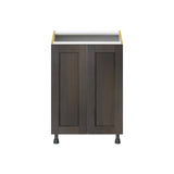Hugo&Borg Montclaire 24-in W x 34.5-in H x 24-in D Wood Sink Base Fully Assembled Cabinet (Recessed Panel Shaker Style)