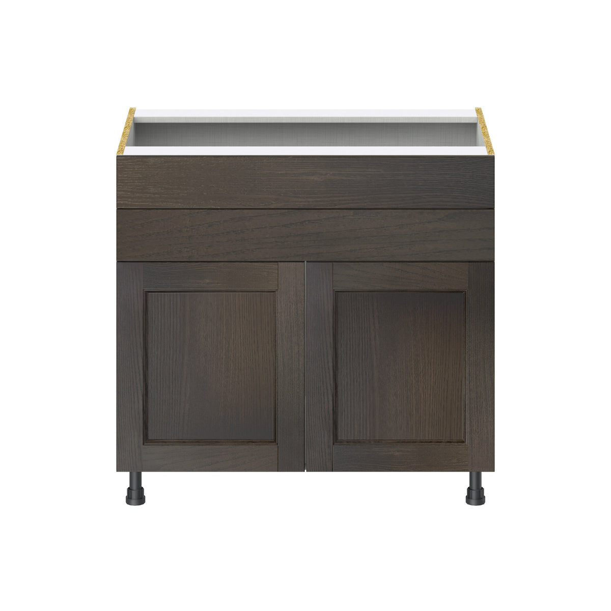 Hugo&Borg Montclaire 36-in W x 34.5-in H x 24-in D Wood 1-Drawer Base Fully Assembled Cabinet (Recessed Panel Shaker Style)