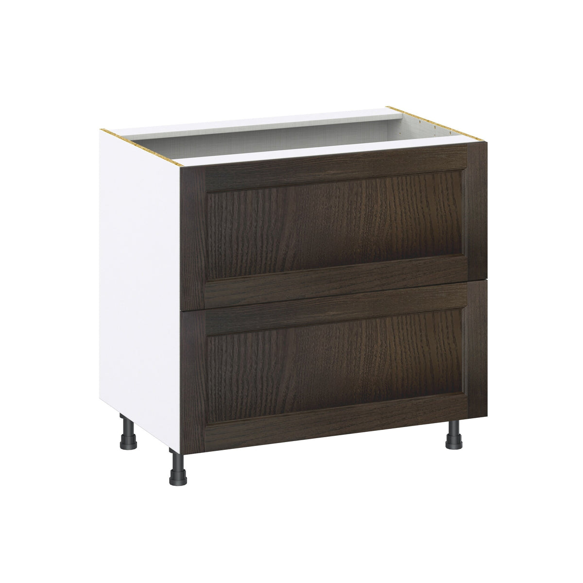 Hugo&Borg Montclaire 36-in W x 34.5-in H x 24-in D Wood 3-Drawer Base Fully Assembled Cabinet (Recessed Panel Style)