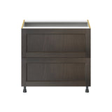 Hugo&Borg Montclaire 36-in W x 34.5-in H x 24-in D Wood 2-Drawer Base Fully Assembled Cabinet (Recessed Panel Style)