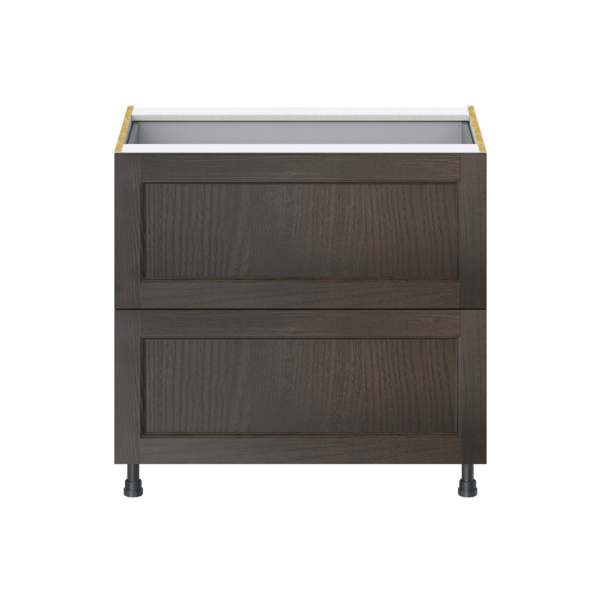 Hugo&Borg Montclaire 36-in W x 34.5-in H x 24-in D Wood 3-Drawer Base Fully Assembled Cabinet (Recessed Panel Style)