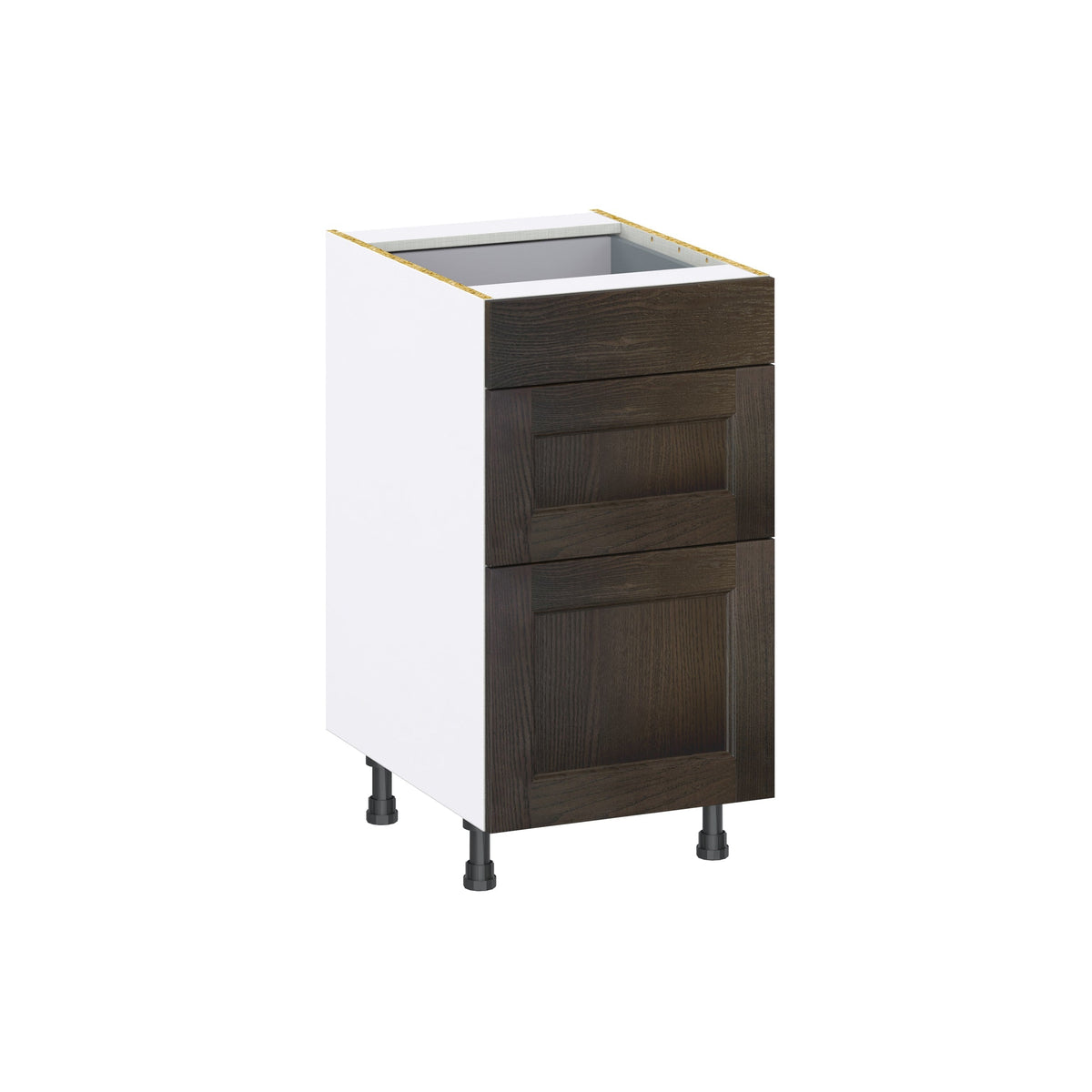 Hugo&Borg Montclaire 18-in W x 34.5-in H x 24-in D Wood 3-Drawer Base Fully Assembled Cabinet (Recessed Panel Style)