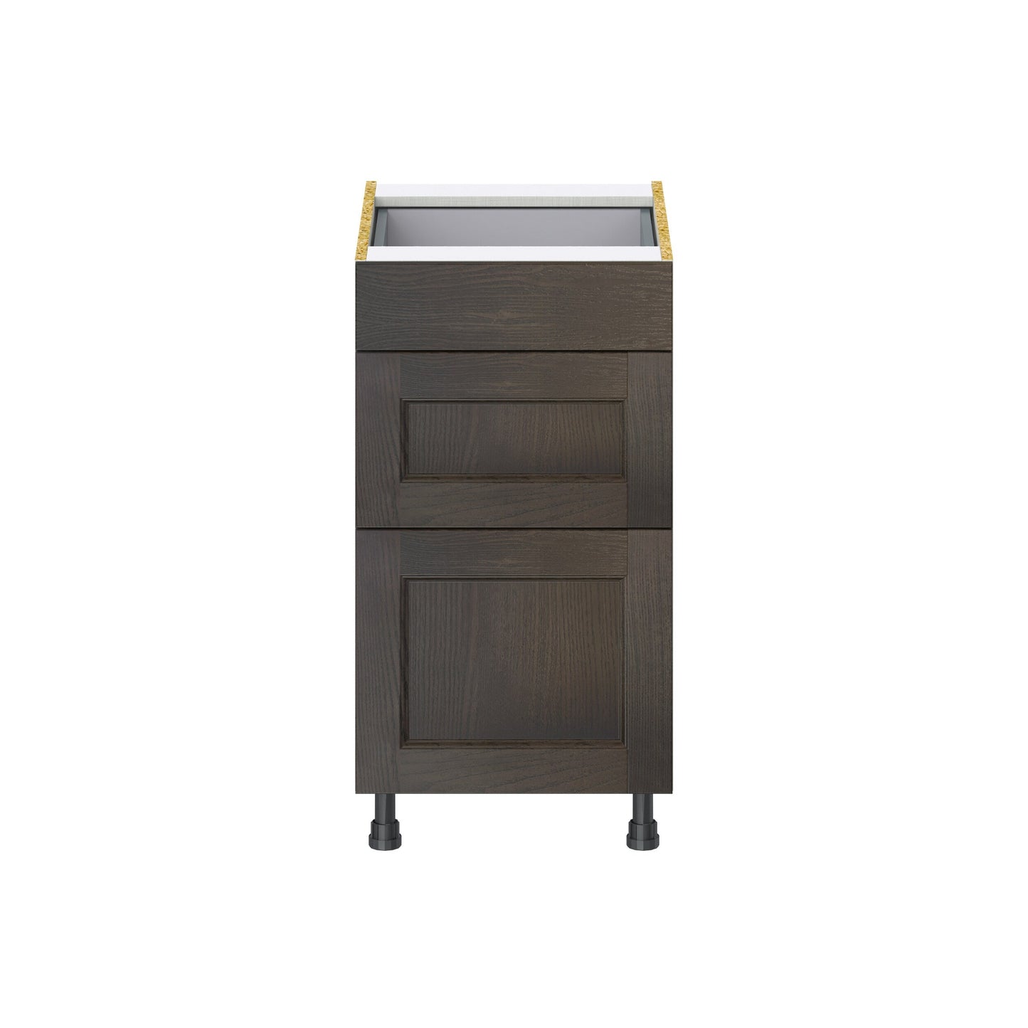 Hugo&Borg Montclaire 18-in W x 34.5-in H x 24-in D Wood 3-Drawer Base Fully Assembled Cabinet (Recessed Panel Style)