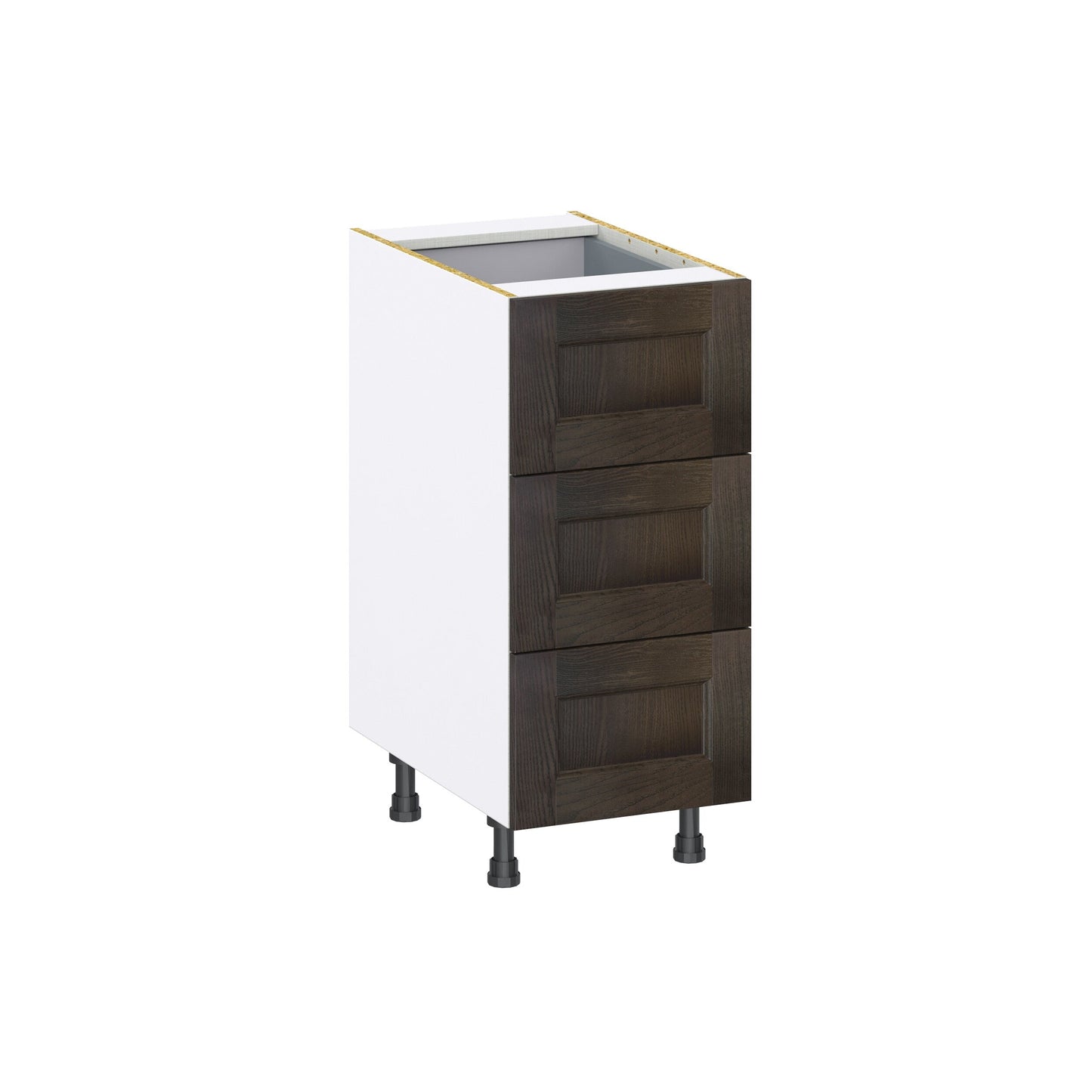 Hugo&Borg Montclaire 15-in W x 34.5-in H x 24-in D Wood 4-Drawer Base Fully Assembled Cabinet (Recessed Panel Style)