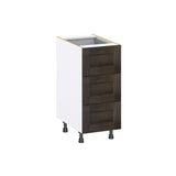 Hugo&Borg Montclaire 15-in W x 34.5-in H x 24-in D Wood 4-Drawer Base Fully Assembled Cabinet (Recessed Panel Style)