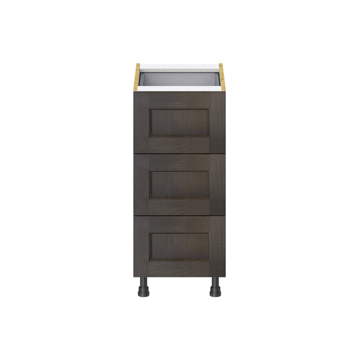 Hugo&Borg Montclaire 15-in W x 34.5-in H x 24-in D Wood 4-Drawer Base Fully Assembled Cabinet (Recessed Panel Style)