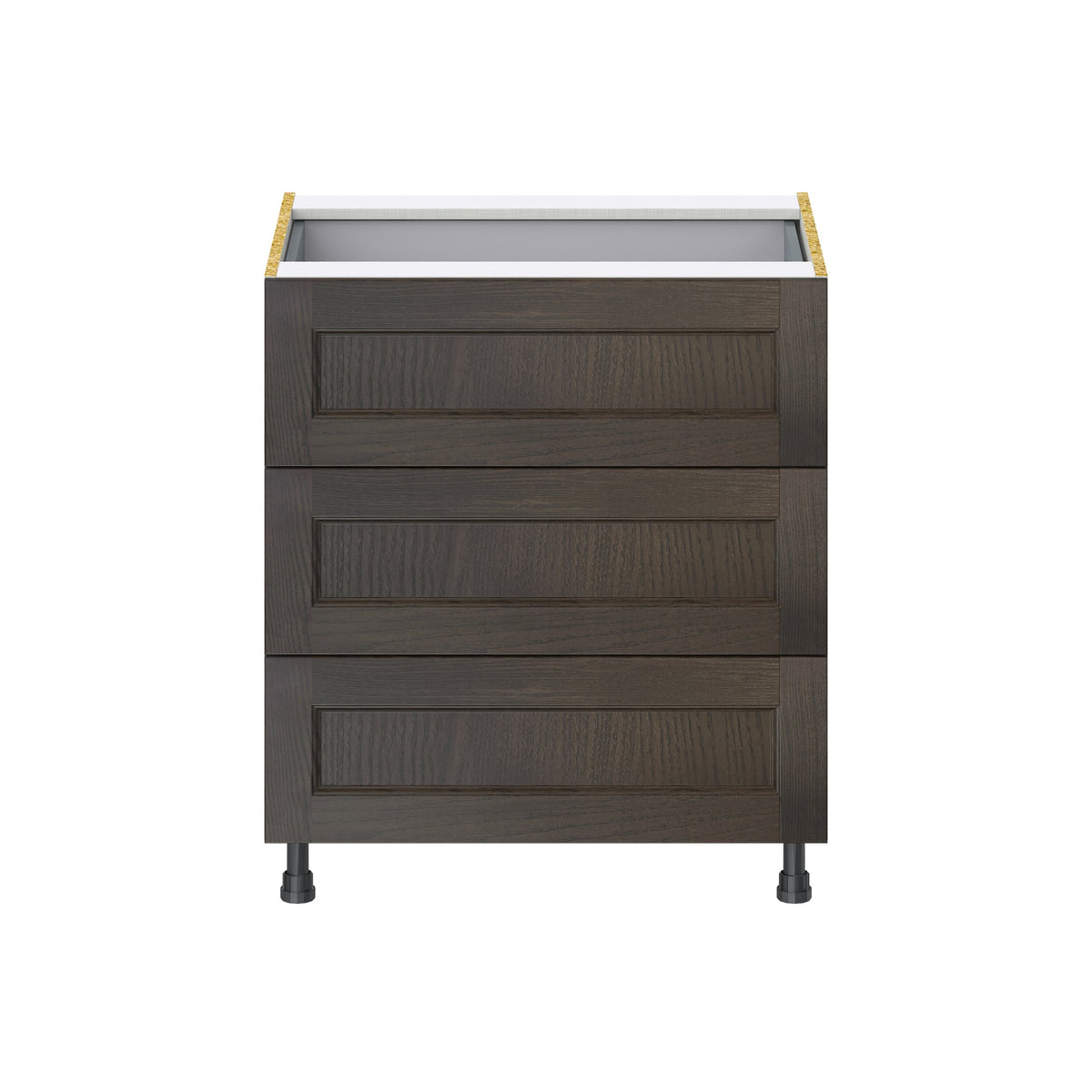 Hugo&Borg Montclaire 30-in W x 34.5-in H x 24-in D Wood 4-Drawer Base Fully Assembled Cabinet (Recessed Panel Style)