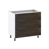 Hugo&Borg Montclaire 36-in W x 34.5-in H x 24-in D Wood 4-Drawer Base Fully Assembled Cabinet (Recessed Panel Style)