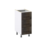 Hugo&Borg Montclaire 15-in W x 34.5-in H x 24-in D Wood 3-Drawer Base Fully Assembled Cabinet (Recessed Panel Style)