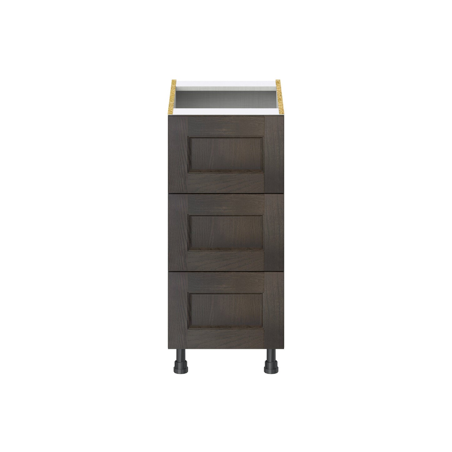Hugo&Borg Montclaire 15-in W x 34.5-in H x 24-in D Wood 3-Drawer Base Fully Assembled Cabinet (Recessed Panel Style)