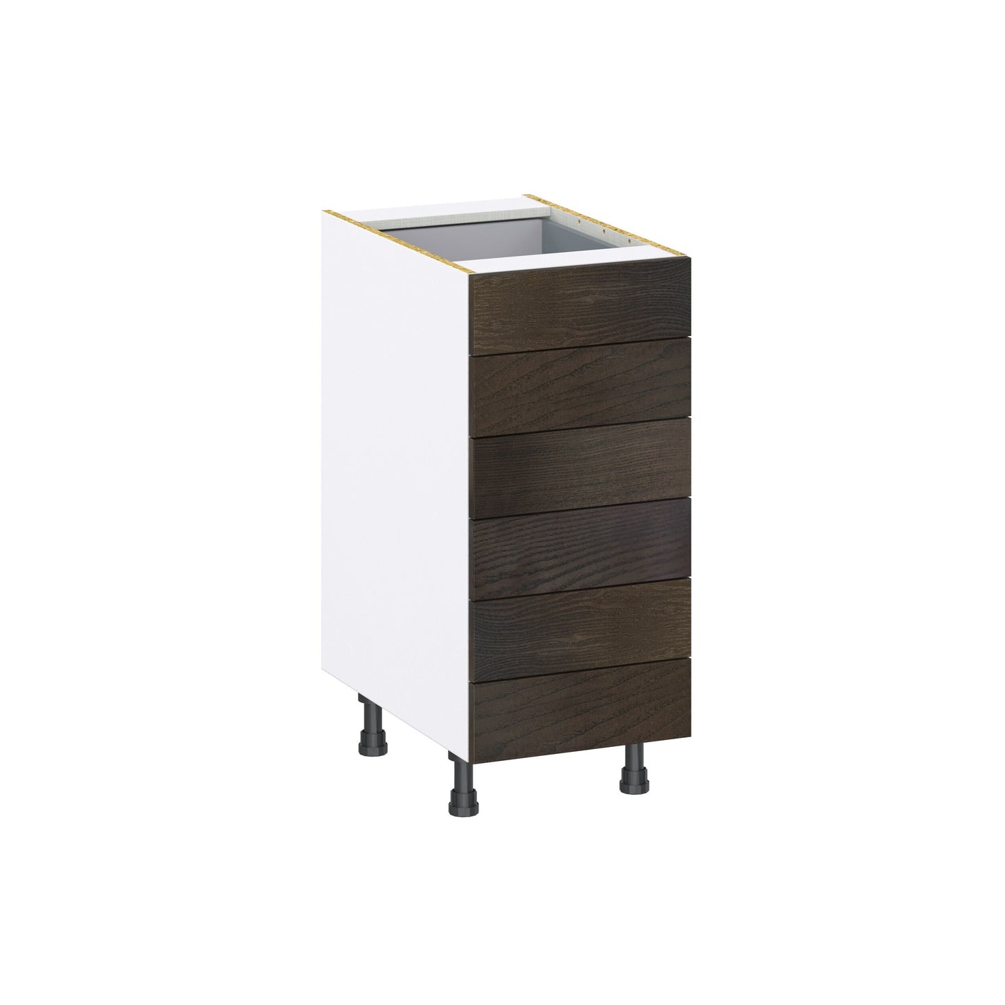 Hugo&Borg Montclaire 15-in W x 34.5-in H x 24-in D Wood 6-Drawer Base Fully Assembled Cabinet (Recessed Panel Style)