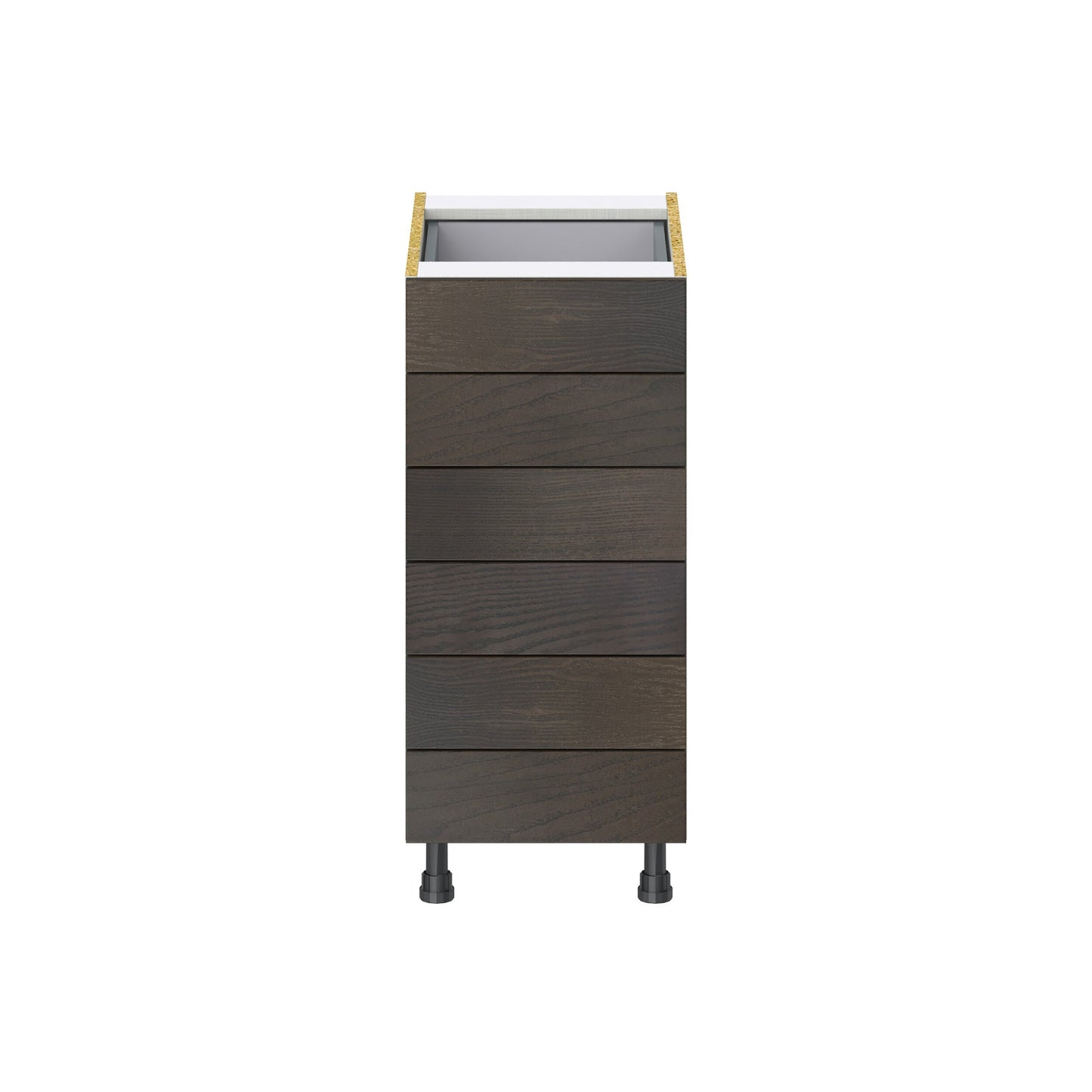Hugo&Borg Montclaire 15-in W x 34.5-in H x 24-in D Wood 6-Drawer Base Fully Assembled Cabinet (Recessed Panel Style)