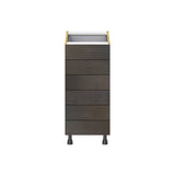 Hugo&Borg Montclaire 15-in W x 34.5-in H x 24-in D Wood 6-Drawer Base Fully Assembled Cabinet (Recessed Panel Style)
