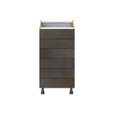 Hugo&Borg Montclaire 18-in W x 34.5-in H x 24-in D Wood 6-Drawer Base Fully Assembled Cabinet (Recessed Panel Style)