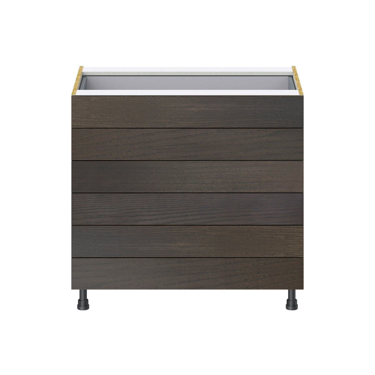 Hugo&Borg Montclaire 36-in W x 34.5-in H x 24-in D Wood 6-Drawer Base Fully Assembled Cabinet (Recessed Panel Style)