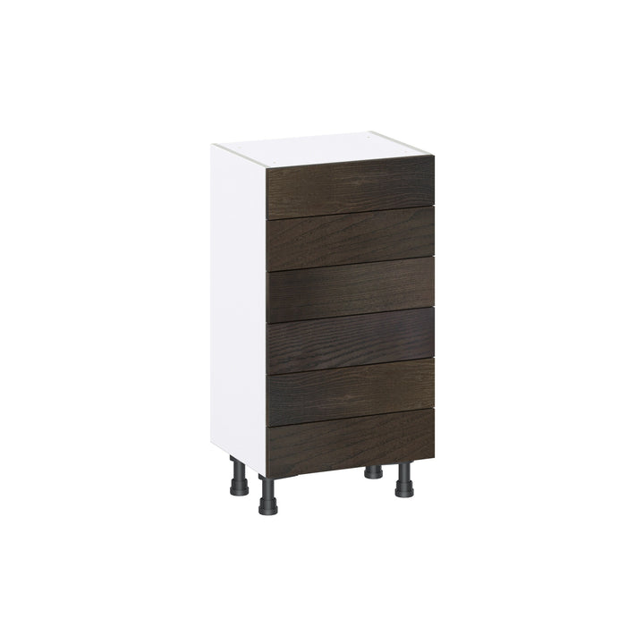 Hugo&Borg Montclaire 18-in W x 34.5-in H x 14-in D Wood 6-Drawer Base Fully Assembled Cabinet (Recessed Panel Style)
