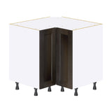 Hugo&Borg Montclaire 36-in W x 34.5-in H x 36-in D Wood Lazy Susan Corner Base Fully Assembled Cabinet (Recessed Panel Shaker Style)