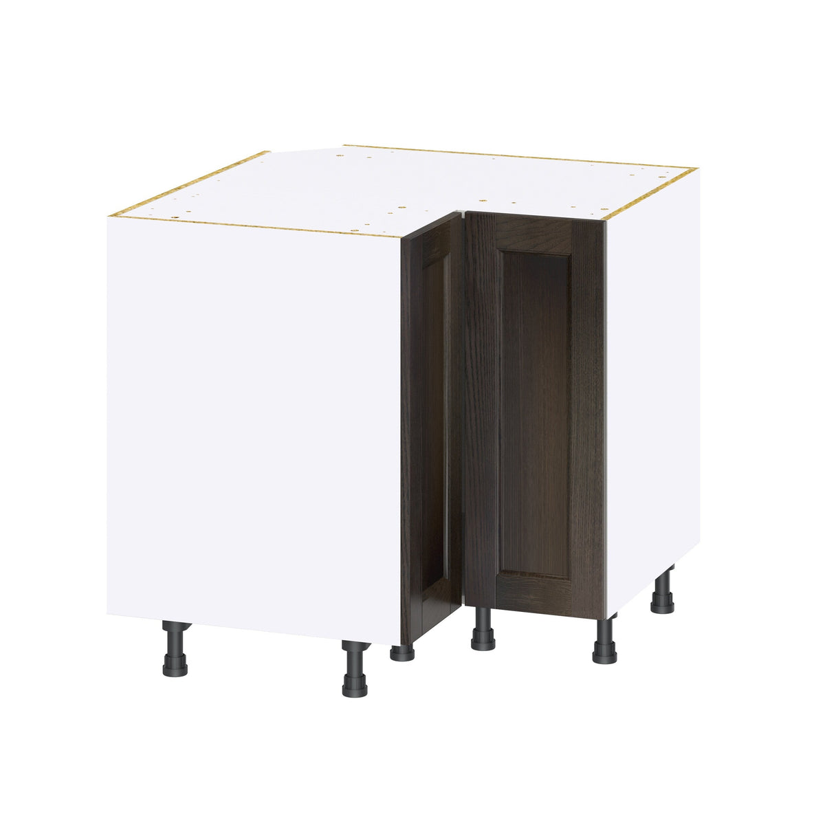 Hugo&Borg Montclaire 36-in W x 34.5-in H x 36-in D Wood Lazy Susan Corner Base Fully Assembled Cabinet (Recessed Panel Shaker Style)