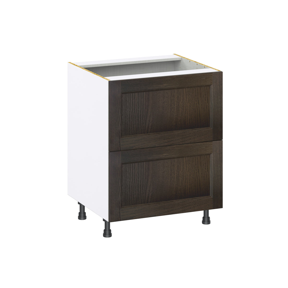 Hugo&Borg Montclaire 27-in W x 34.5-in H x 24-in D Wood 2-Drawer Base Fully Assembled Cabinet (Recessed Panel Style)