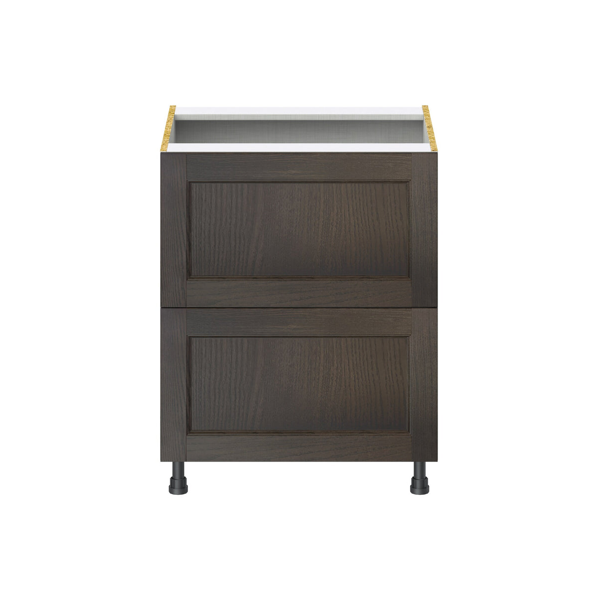 Hugo&Borg Montclaire 27-in W x 34.5-in H x 24-in D Wood 2-Drawer Base Fully Assembled Cabinet (Recessed Panel Style)