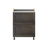 Hugo&Borg Montclaire 27-in W x 34.5-in H x 24-in D Wood 2-Drawer Base Fully Assembled Cabinet (Recessed Panel Style)