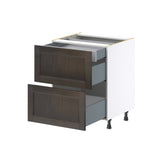 Hugo&Borg Montclaire 27-in W x 34.5-in H x 24-in D Wood 3-Drawer Base Fully Assembled Cabinet (Recessed Panel Style)