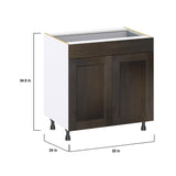 Hugo&Borg Montclaire 33-in W x 34.5-in H x 24-in D Wood 1-Drawer Base Fully Assembled Cabinet (Recessed Panel Shaker Style)