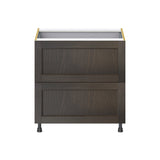 Hugo&Borg Montclaire 33-in W x 34.5-in H x 24-in D Wood 3-Drawer Base Fully Assembled Cabinet (Recessed Panel Style)